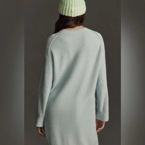 Daily Practice | by Anthropologie Long-Sleeve Sweater Mini Dress Sky Medium - Picture 2 of 6